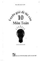 Luyện giải đề thi vào lớp 10 môn toán 