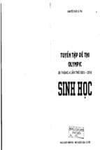 Tuyển tập đề thi olympic 30 tháng 4 lần xxiv 2018 môn sinh học