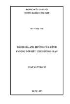 đánh giá ảnh hưởng của kênh fading tới điều chế không gian