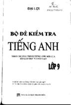 Bộ đề kiểm tra tiếng anh lớp 9 theo chương trình mới