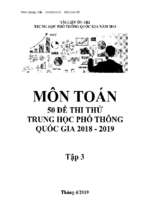 50 đề thi thử trung học phổ thông quốc gia năm 2018   2019 tập 3