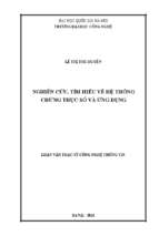 Nghiên cứu, tìm hiểu về hệ thống chứng thực số và ứng dụng