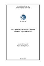 Mật mã dòng trong mật mã nhẹ và triển vọng trong iot