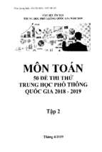 50 đề thi thử trung học phổ thông quốc gia năm 2018   2019 tập 2