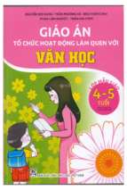 Giáo án tổ chức hoạt động giáo dục làm quen với văn học (4 5 tuổi)