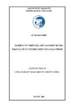 Nghiên cứu thiết kế, chế tạo thiết bị thu thập và xử lý tín hiệu điện tim 12 đạo trình