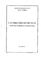 Can thiệp sớm cho trẻ tự kỷ