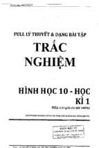 Trắc nghiệm hình học 10