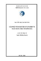 Giải pháp tích hợp dịch vụ nghiệp vụ ngân hàng theo mô hình soa
