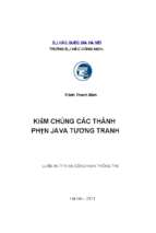 Kiểm chứng các thành phần java tương tranh