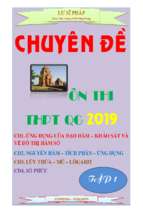 Chuyên đề ôn thi thpt quốc gia 2019 môn toán – lư sĩ pháp (tập 1)