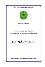 Phát triển dịch vụ hậu cần nghề cá cho đánh bắt xa bờ tại tỉnh quảng ninhv