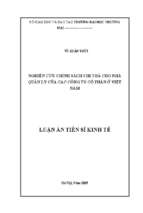 Nghiên cứu chính sách chi trả cho nhà quản lý của các công ty cổ phần ở việt nam