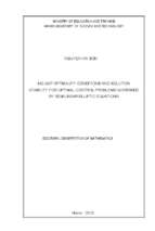 điều kiện tối ưu không cách biệt và tính ổn định nghiệm của các bài toán điều khiển tối ưu được cho bởi các phương trình elliptic nửa tuyến tính