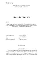Quan điểm triết học mac lênin về con mgười và vấn đề xây dựng nguồn lực con người trong sự nghiệp công nghiệp hoá