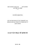 luận văn thạc sỹ kế toán bán hàng và xác định kết quả kinh doanh tại công ty cổ phần quốc tế STC