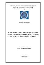 Nghiên cứu chế tạo lớp phủ polyme nanocompozit bảo vệ chống ăn mòn sử dụng nano oxit sắt từ fe3o4