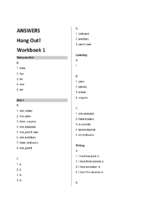 Hang out workbook 1 answer key