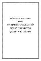 Kltnđh   xác định bảng giá đất trên một số tuyến đường quận 5 tphcm