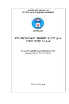 Luận văn điện tử ứng dụng logic mờ điều khiển quá trình nhiệt lò sấy