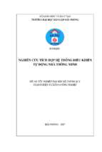 Luận văn điện tử nghiên cứu tích hợp hệ thống điều khiển tự động nhà thông minh