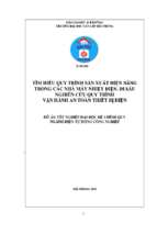 Luận văn điện tử tìm hiểu quy trình sản xuất điện năng trong các nhà máy nhiệt điện. đi sâu nghiên cứu quy trình vận hành an toàn thiết bị điện