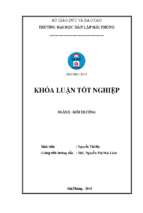 Luận văn môi trường đánh giá hiện trạng sử dụng và quản lý các nguồn tài nguyên ven biển xã đông hưng, huyện tiên lãng hải phòng