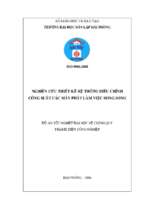 Luận văn điện tử nghiên cứu thiết kế hệ thống điều chỉnh công suất các máy phát làm việc song song