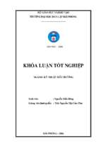 Luận văn môi trường đánh giá hiện trạng xử lý môi trường tại công ty than mạo khê