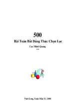 Ebook, sách luyện thi, sách tham khảo,sách mới, tài liệu ôn thi, luyện thi thpt, đề thi  500 bđt cao minh quang