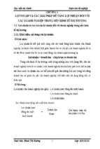 Lợi nhuận và các giải pháp để tăng lợi nhuận với các doanh nghiệp trong nền kinh tế thị trường