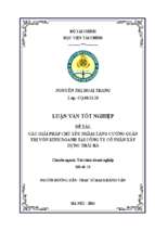 Các giải pháp chủ yếu nhằm tăng cường quản trị vốn kinh doanh tại công ty cổ phần xây dựng thái hà