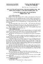 Báo cáo tổng kết hoạt động công đoàn nhiệm kì 2006 – 2008 phương hướng nhiệm vụ công đoàn nhiệm kì 2008   2011