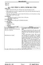 Giáo án tin học 8 trọn bộ cả năm