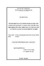 Phương pháp thảo luận nhóm trong dạy học môn đường lối cách mạng của đảng cộng sản việt nam theo định hướng phát triển năng lực cho sinh viên các trường đại học