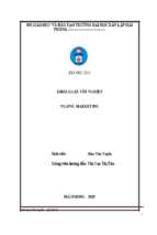 Chiến lược ứng dụng marketing mix nhằm mở rộng thị trường tiêu thụ sản phẩm công ty cổ phần thương mại gia trang