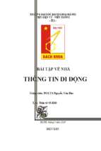 Bài tập về nhà thông tin di động