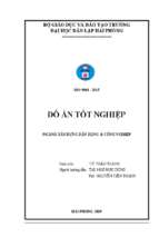 đồ án tốt nghiệp xây dựng dân dụng và công nghiệp truường tiểu học đoàn kết