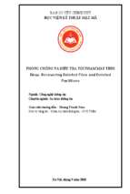 Phòng chống và điều tra tội phạm máy tính đề  tài recovering deleted files and deleted partitions