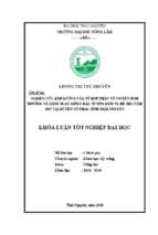 Nghiên cứu ảnh hưởng của tổ hợp phân vô cơ đến sinh trưởng và năng suất của giống đậu tương đt51 vụ hè thu năm 2017 tại huyện võ nhai, tỉnh thái nguyên