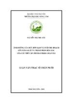 (Luận văn thạc sĩ) Ảnh hưởng của mức bón đạm và tuổi thu hoạch đến năng suất và thành phần hóa học của cây thức ăn Trichanthera gigantea