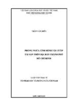 Phòng ngừa tình hình tội cướp tài sản trên địa bàn thành phố hồ chí minh