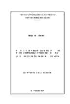 Bán đấu giá tài sản trong thi hành án dân sự từ thực tiễn chi cục thi hành án dân sự quận bình thạnh, thành phố hồ chí minh