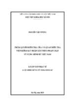 Thẩm quyền điều tra của cơ quan điều tra viện kiểm sát nhân dân theo pháp luật tố tụng hình sự việt nam