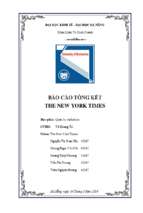 Báo cáo tổng kết the new york times