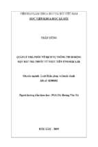 Quản lý nhà nước về dịch vụ thông tin di động mặt đất trả trước từ thực tiễn tỉnh đắk lắk