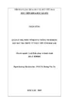 Quản lý nhà nước về dịch vụ thông tin di động mặt đất trả trước từ thực tiễn tỉnh đắk lắk