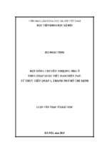 Hợp đồng chuyển nhượng nhà ở theo pháp luật việt nam hiện nay, từ thực tiễn quận 1, thành phố hồ chí minh