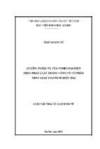 Quyền, nghĩa vụ của người đại diện theo pháp luật trong công ty cổ phần theo luật doanh nghiệp 2014