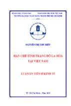 Hạn chế tình trạng đô la hóa tại việt nam